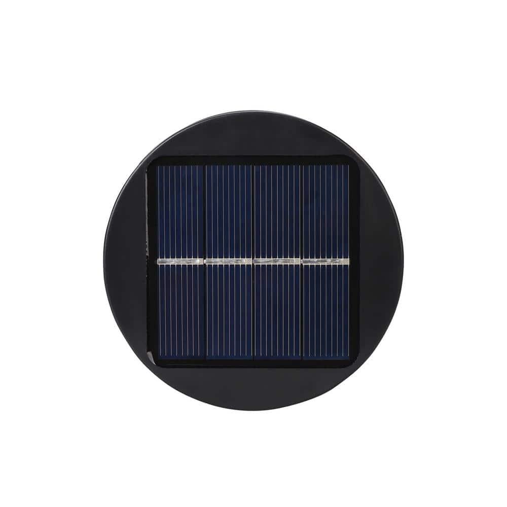 Techko 12.2" Solar Bollard LED Pathway Light (Set of 2)