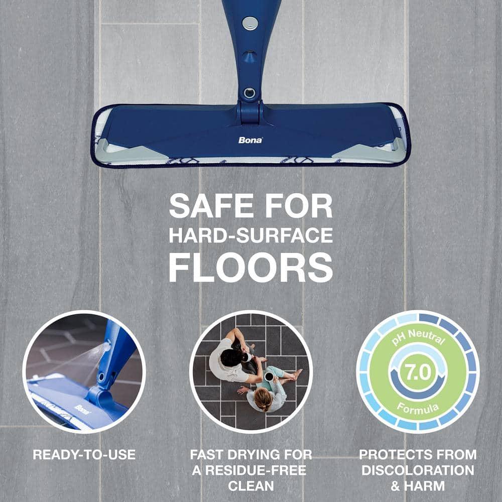 Bona Cleaning Products Multi-Surface Cleaner Spray + Mop All Purpose Floor Cleaner - Unscented - 128 fl oz