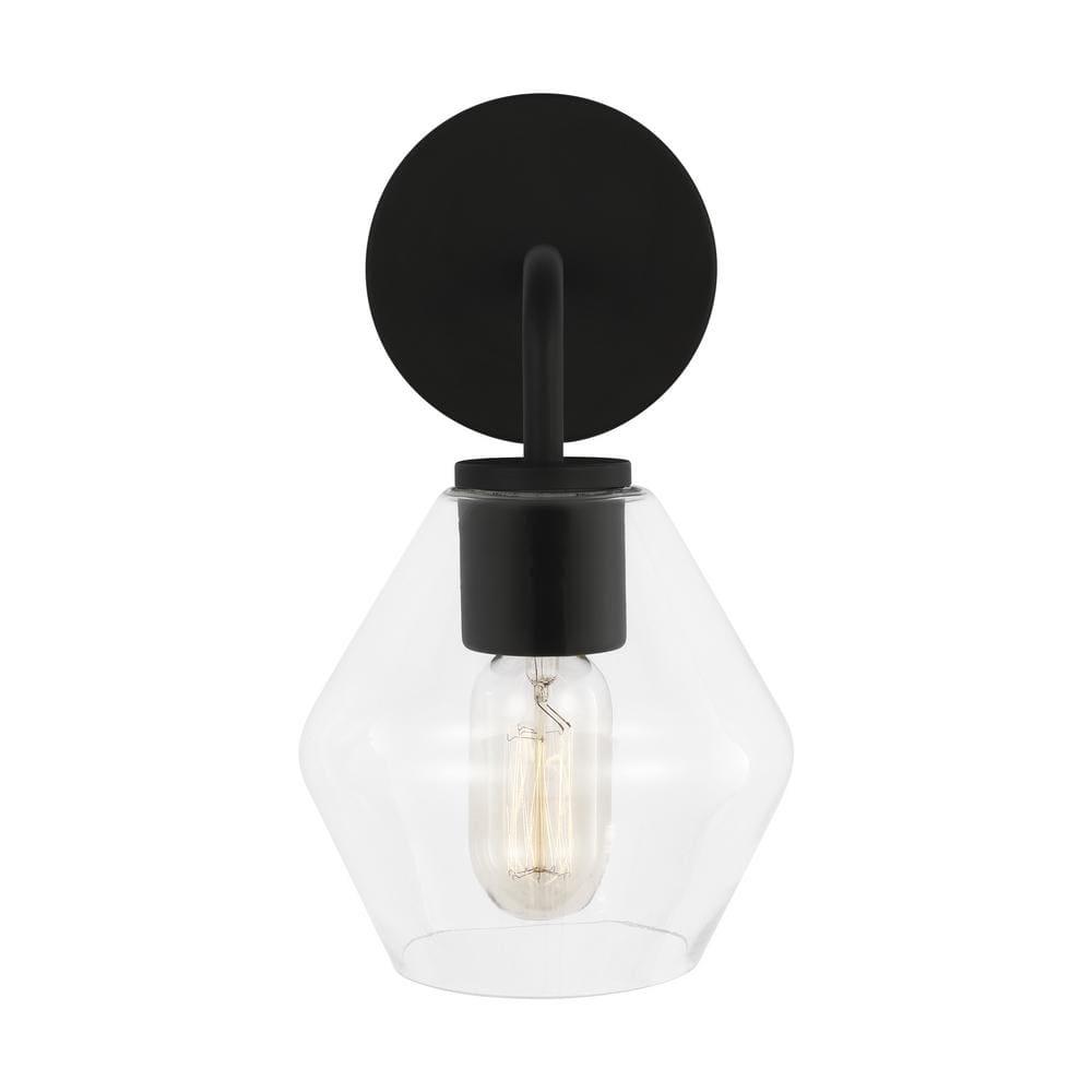 Generation Lighting Jett 6-in 1-Light Matte Black Transitional Vanity Light
