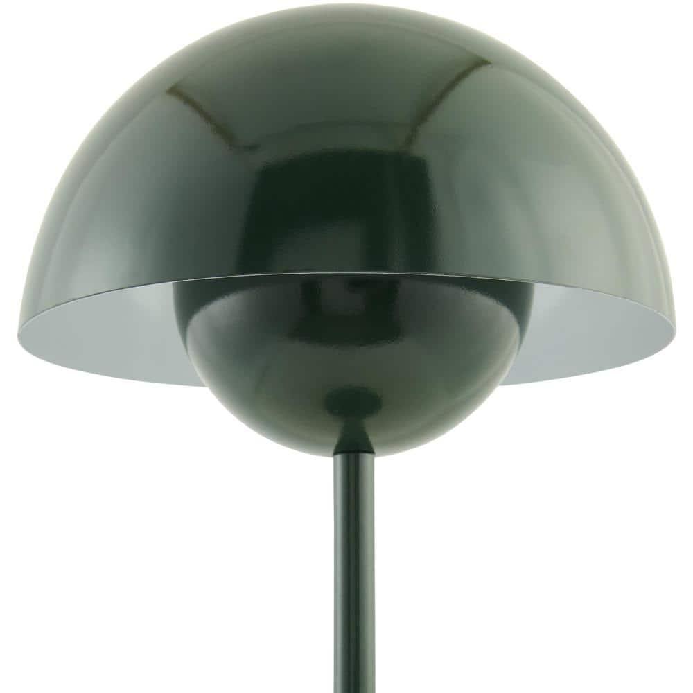 Livabliss Mayotte Portable Table Lamp, 12-inch, Dark Green