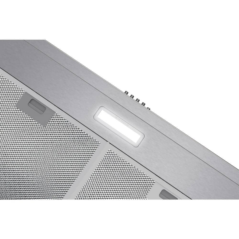 Streamline 30 In. T-3007-1-DL Savona Ductless Undermount 80 CFM Range Hood In Brushed Stainless Steel With Mesh Filters, Push Button Control, LED Light
