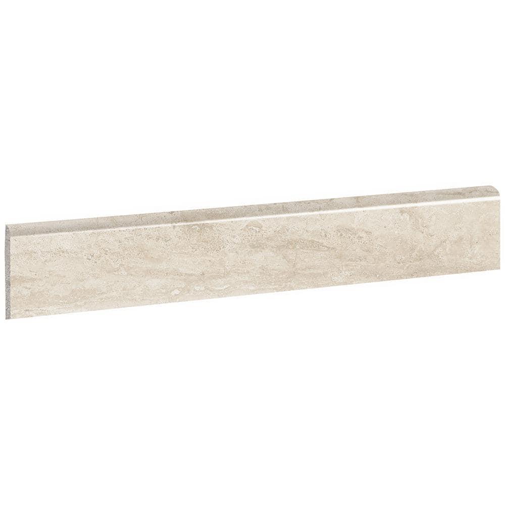 Bond Tile Core Travertine 2.36" x 23.62" Porcelain Bullnose Tile Trim