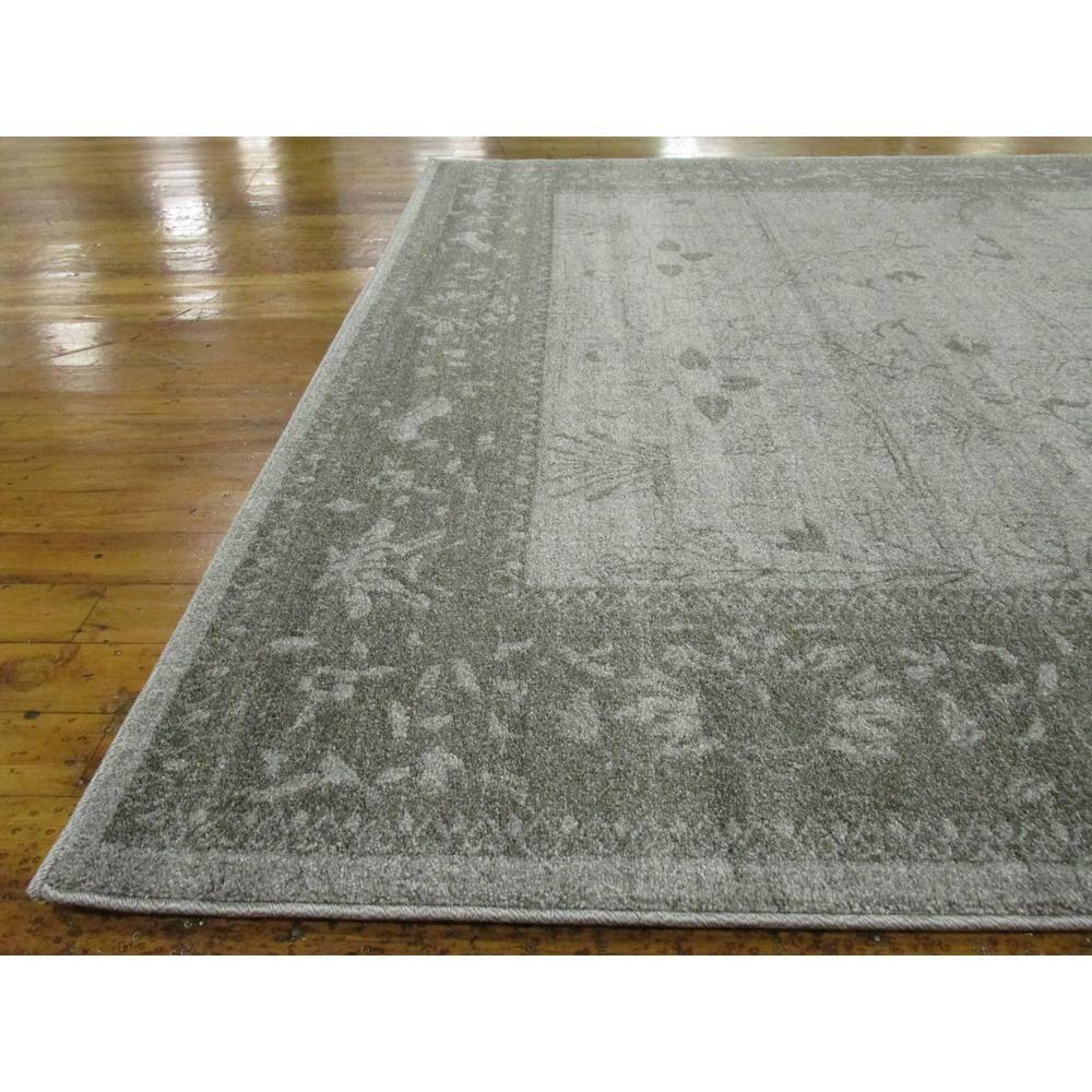 Unique Loom 7' 1 x 10' 0 Light Gray La Jolla Floral Area Rug