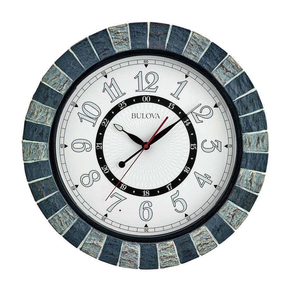 Bulova Clocks C3392 Outdoor, Garden Party lighted dial, patio accessory.