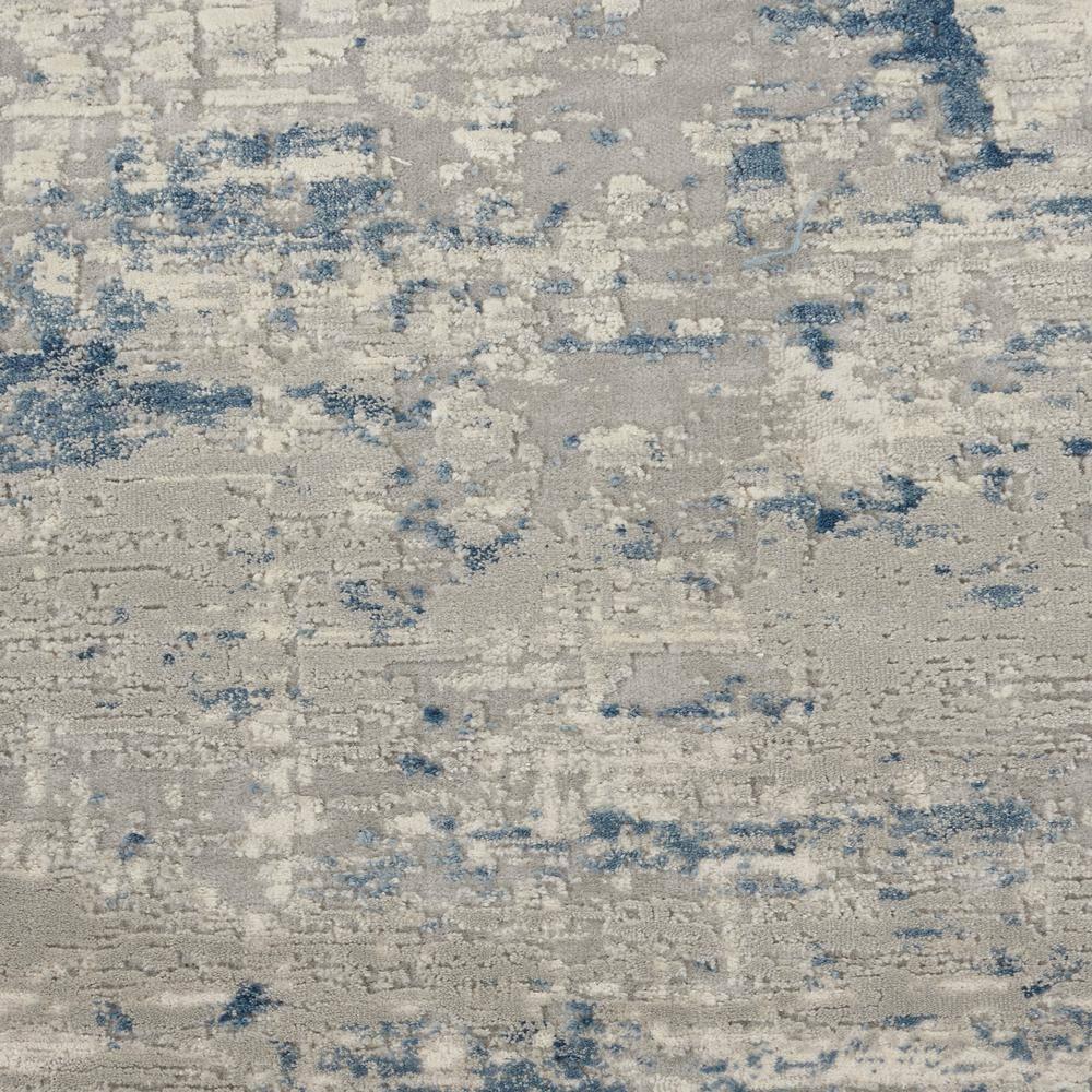 Nourison Rustic Textures Abstract Indoor Area Rug Ivory Blue 2'2" x 7'6"