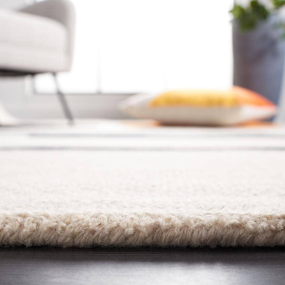Rodeo Drive RD883 Hand Tufted Indoor Accent Rug - 4'x6' - Beige/Black - Safavieh