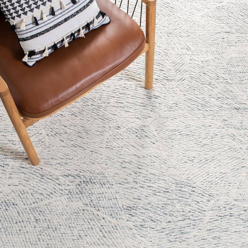 Metro MET999 Hand Tufted Indoor Accent Rug - Dark Grey/Ivory - 3'x5' - Safavieh