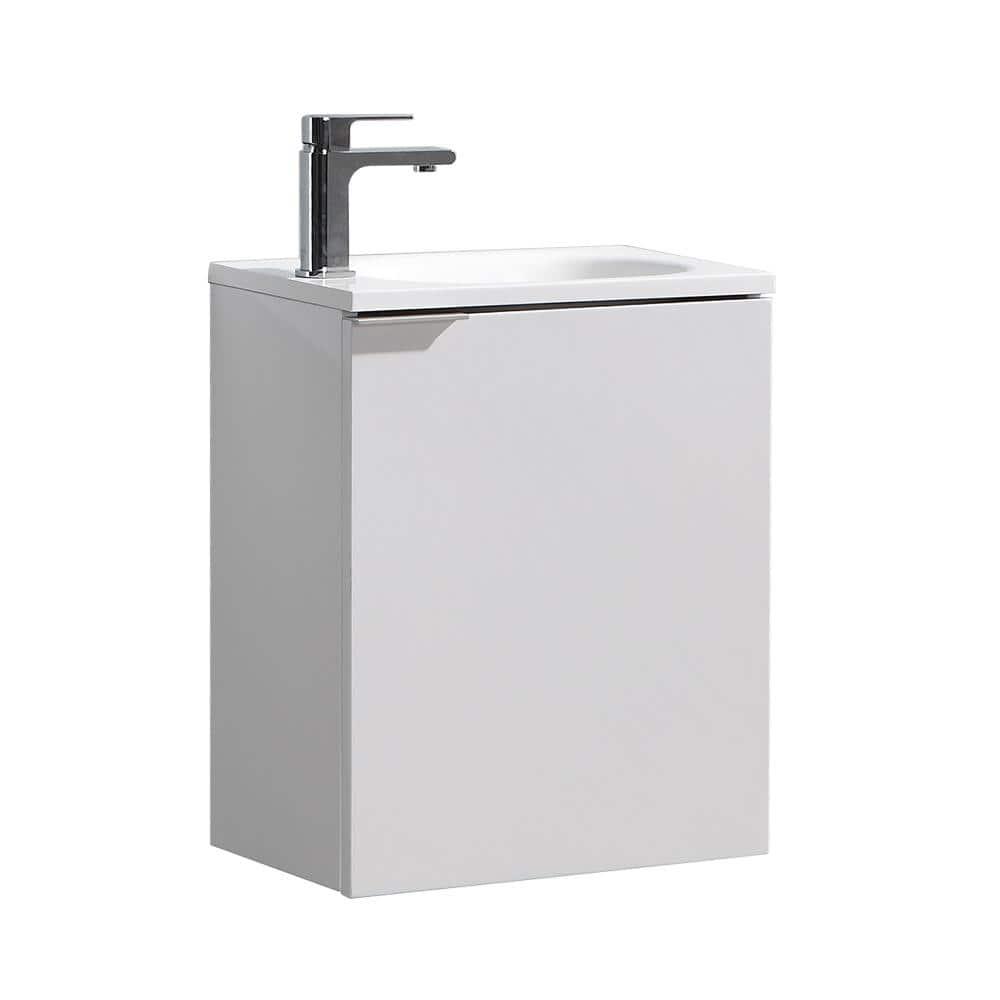 Valencia 20" Wall Mount Single Sink Bathroom Vanity with Top and Sink (Faucet Not Included)