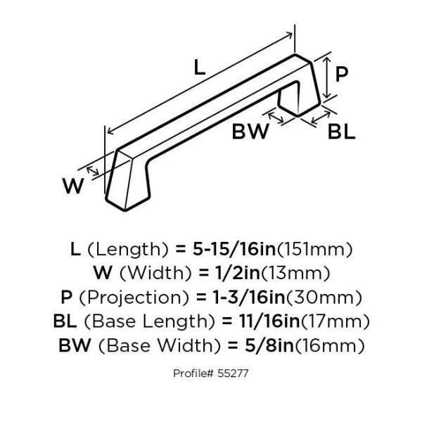 Blackrock 6.3125" Center to Center Bar Pull