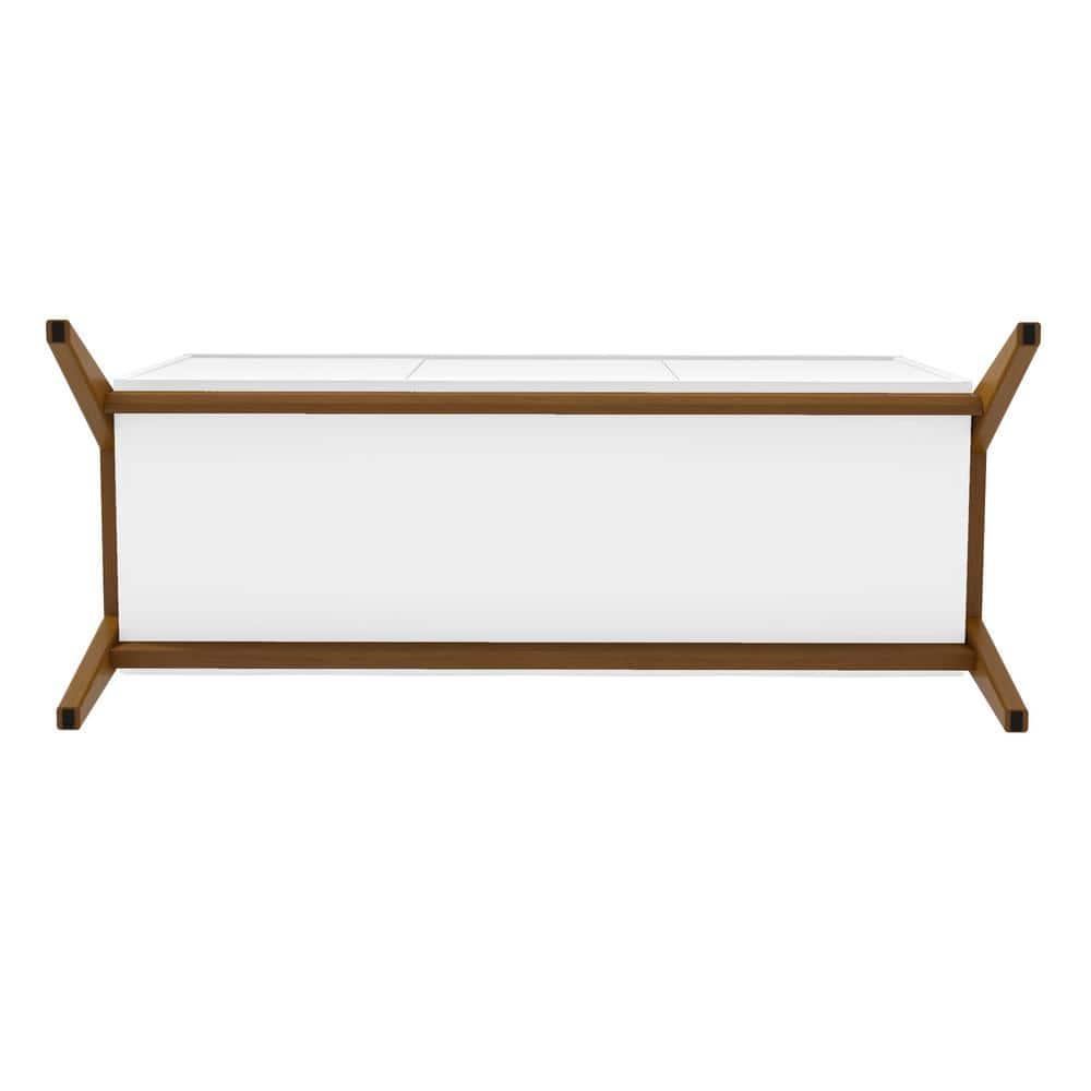 Manhattan Comfort Jernya 49" Sideboard with 4 Shelves in White