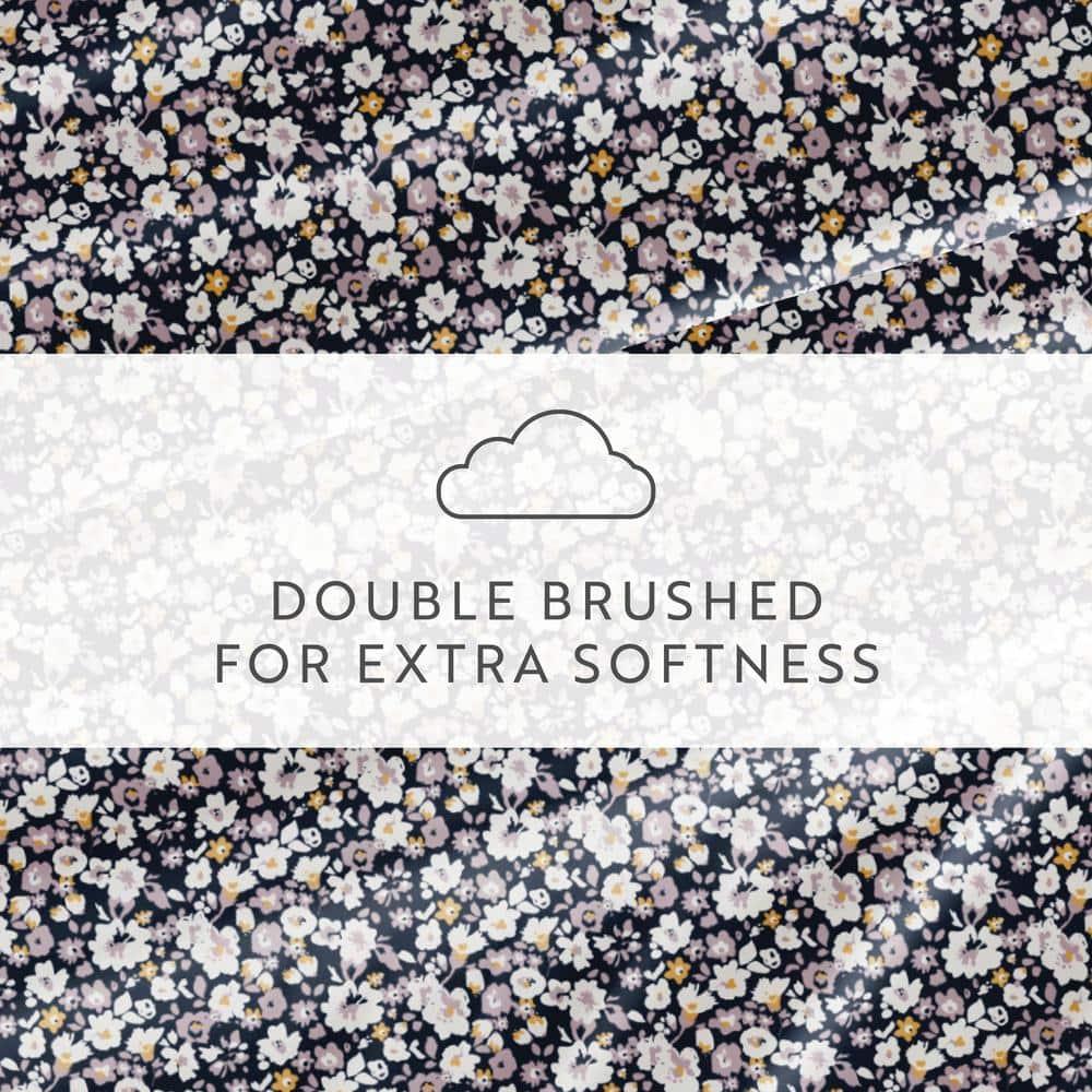 IEnjoy Home 4 Piece Sheet Set Patterned Microfiber Ultra Soft Bedding in Floral Dream