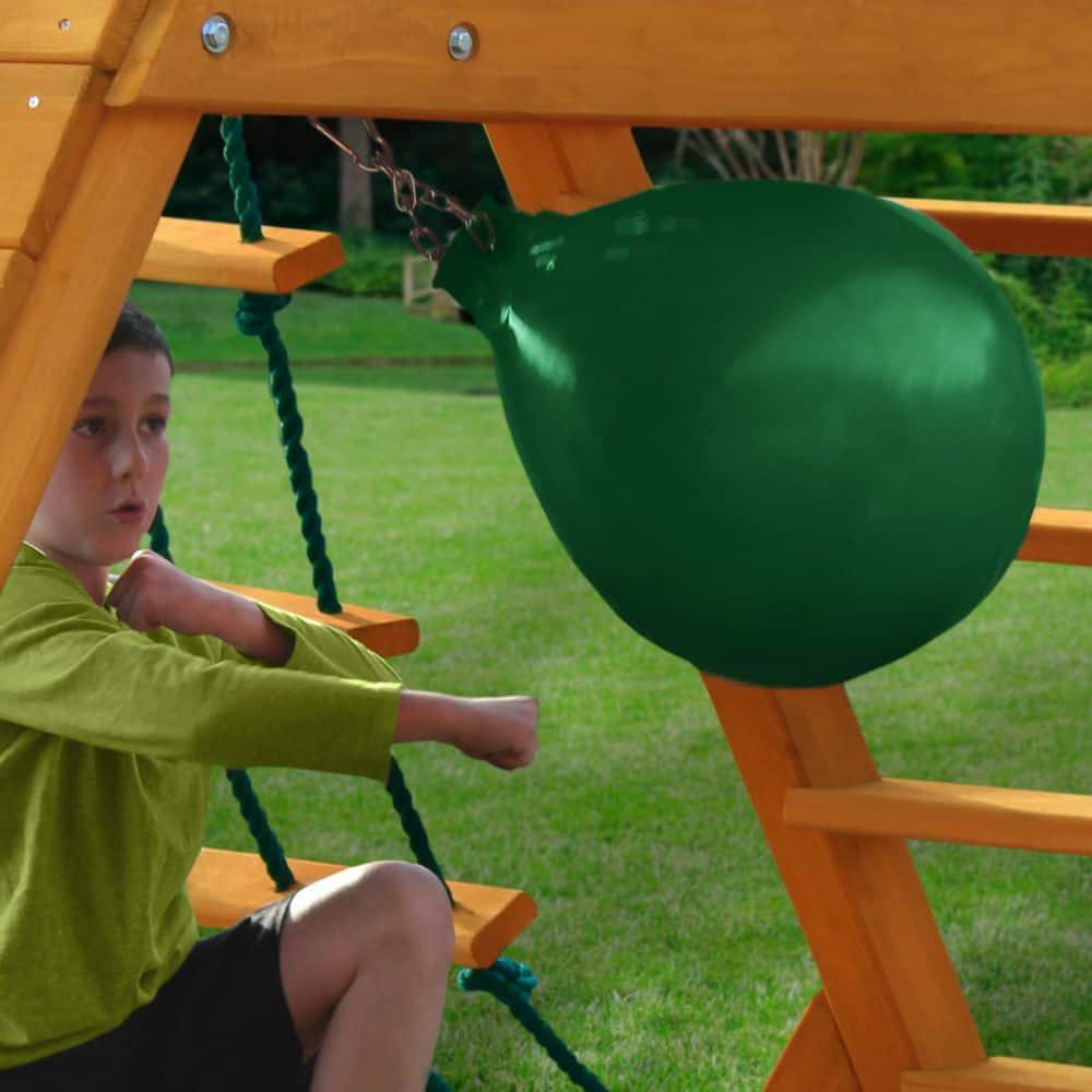 Gorilla Playsets Buoy Ball with Green Chain and Spring Clips - Green