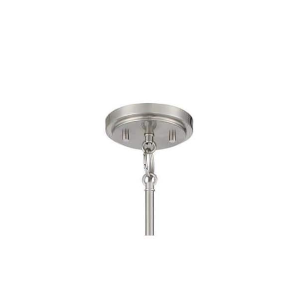 3 Light Chandelier-18.13 Inches Tall And 17 Inches Wide-Brushed Nickel Finish    -Traditional Installation Minka Lavery 2437-84