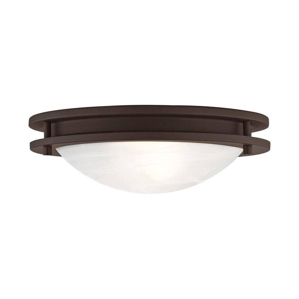 Livex Lighting Ariel 2 - Light Flush Mount in  Bronze