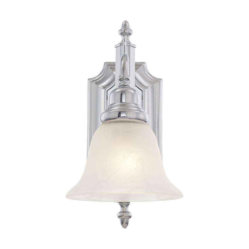 Livex Lighting French Regency 1 - Light Vanity in  Polished Chrome