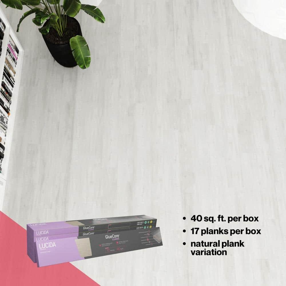 Lucida USA GlueCore Classic 22mil x 7.3" W x 48" L Glue Down Vinyl Tile Flooring