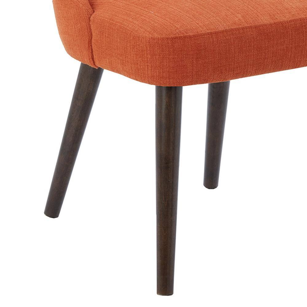 Nola Upholstered Dining Side Chairs with Cutout Back Design