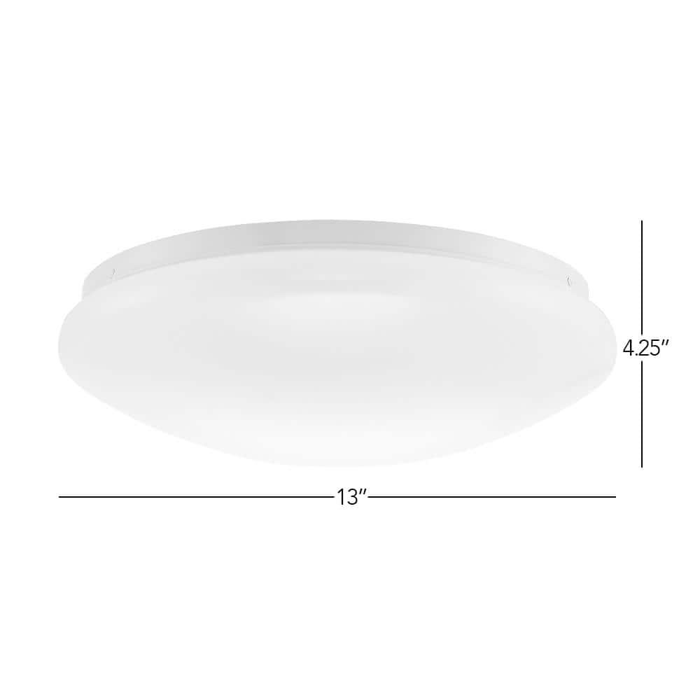 Luvoni by Maxxima 13 in. Smart WiFi LED Mushroom Light Ceiling Fixture, Dimmable, CCT 2000K-5000K, 1500 Lumens