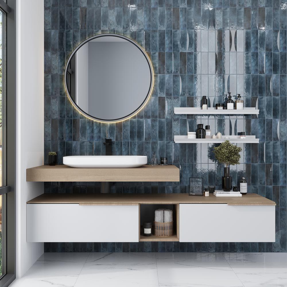 2.58'' W x 7.9'' L Ceramic Subway Singular Tile