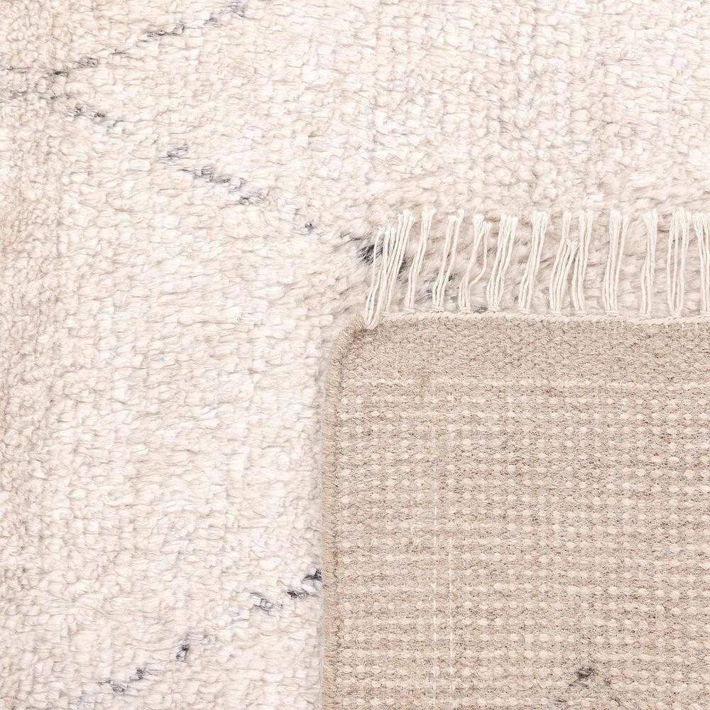 Ferra Hand-Knotted Wool-Blend Moroccan Style Shag Rug - 10' x 14'