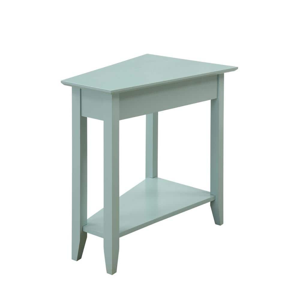Convenience Concepts American Heritage Wedge End Table, Sea Foam Blue