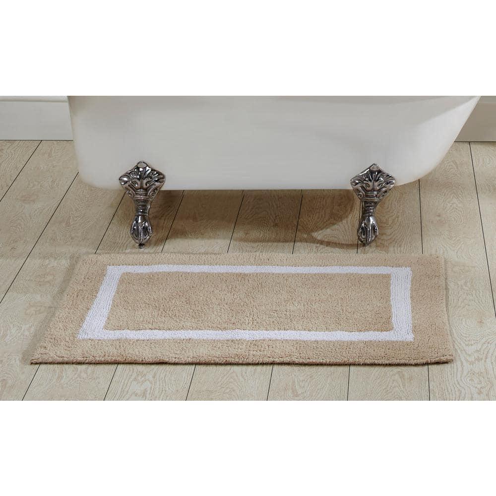 Highland Dunes Widman 100% Cotton Tufted Reversible Bath Rug Super Absorbent, Machine Washable Bathroom Rug