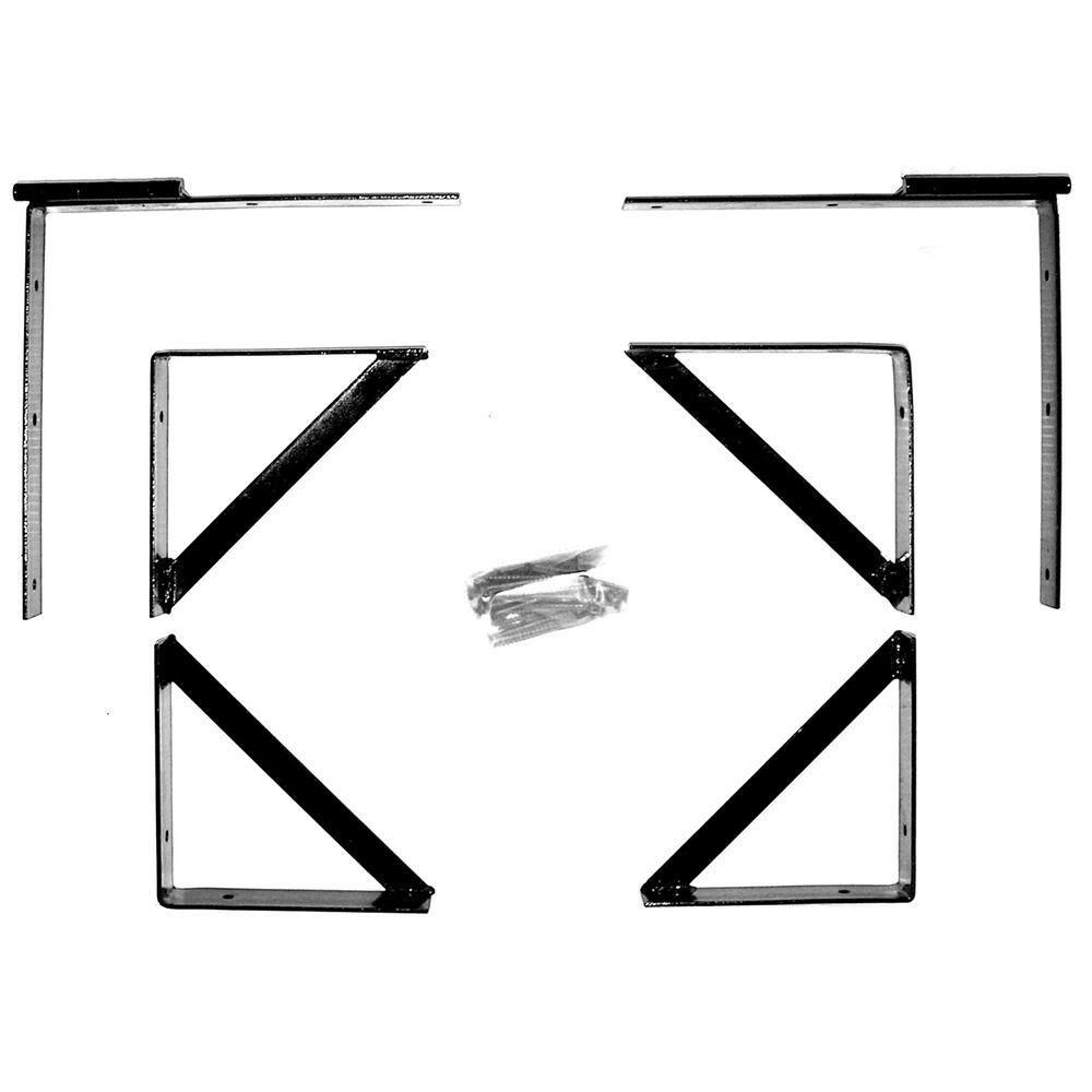 Pylex Heavy-Duty Steel Dog Gate Kit, Black, 72" W x 72" H