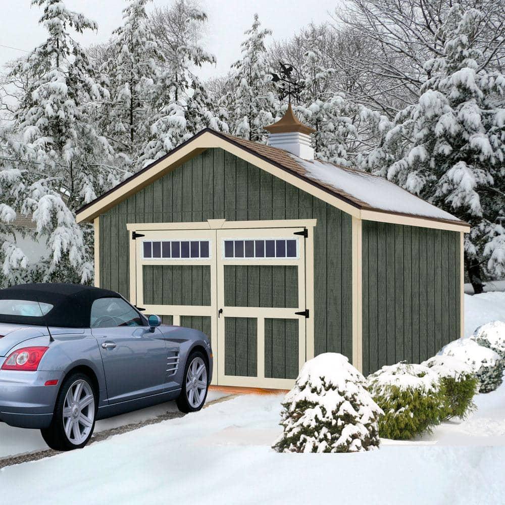 Best Barns Pre Cut Roof Trusses Wood Storage Sheds, 136.00 x 192.00 x 144.00 inches