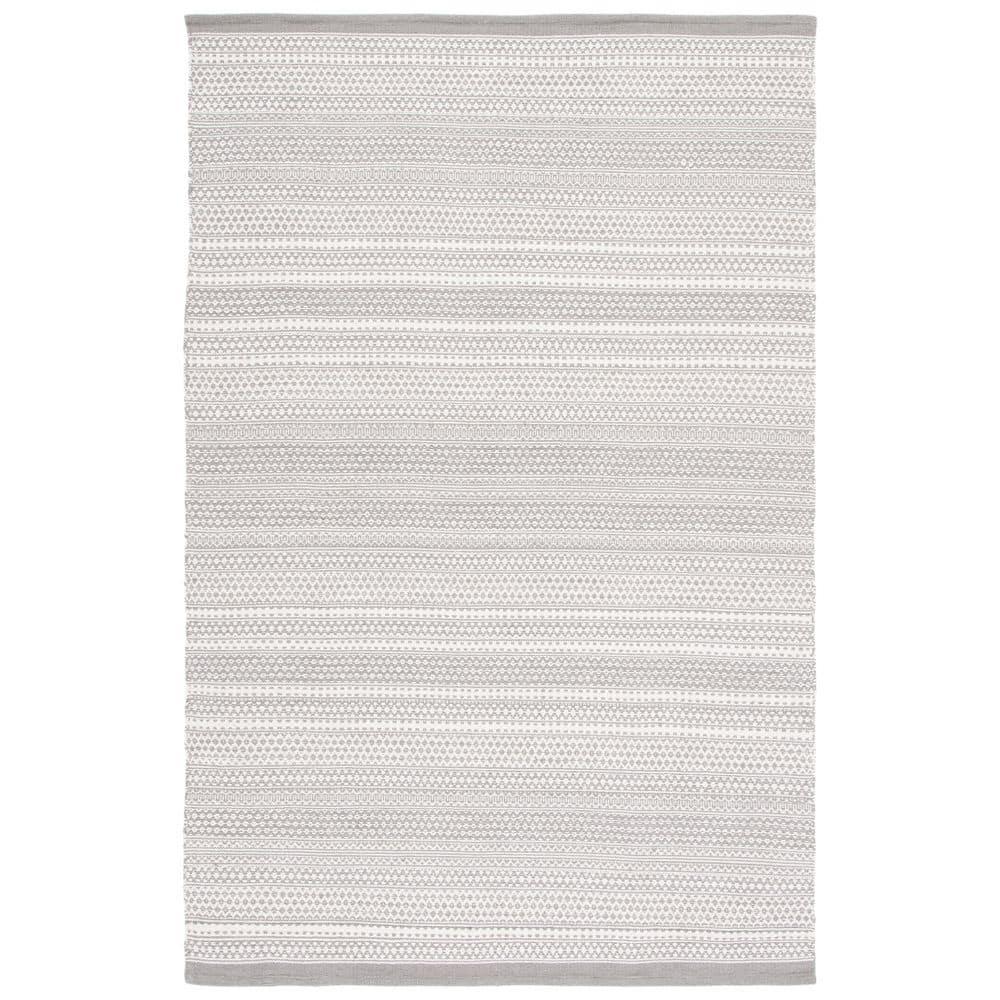 Kilim KLM705 Hand Woven Area Rug - Grey/Beige - 3'x5' - Safavieh.