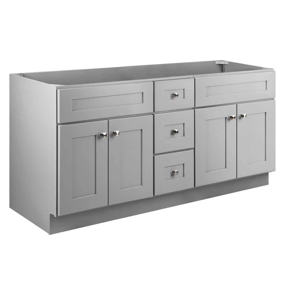 Design House Brookings 60 Inch Bathroom Vanity, Ready to Assemble, Solid Wood, Sherwin Williams – Design House, 599019-