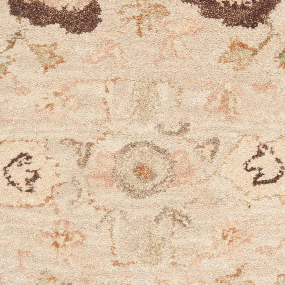 SAFAVIEH Anatolia Venice Floral Wool Area Rug, Ivory/Brown, 2' x 3'