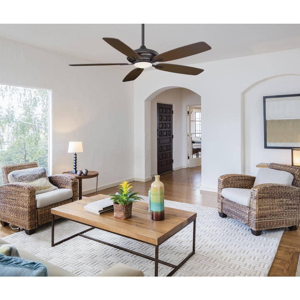 Minka Aire 52'' Laskintown 5 - Blade LED Standard Ceiling Fan with Remote Control and Light Kit Included