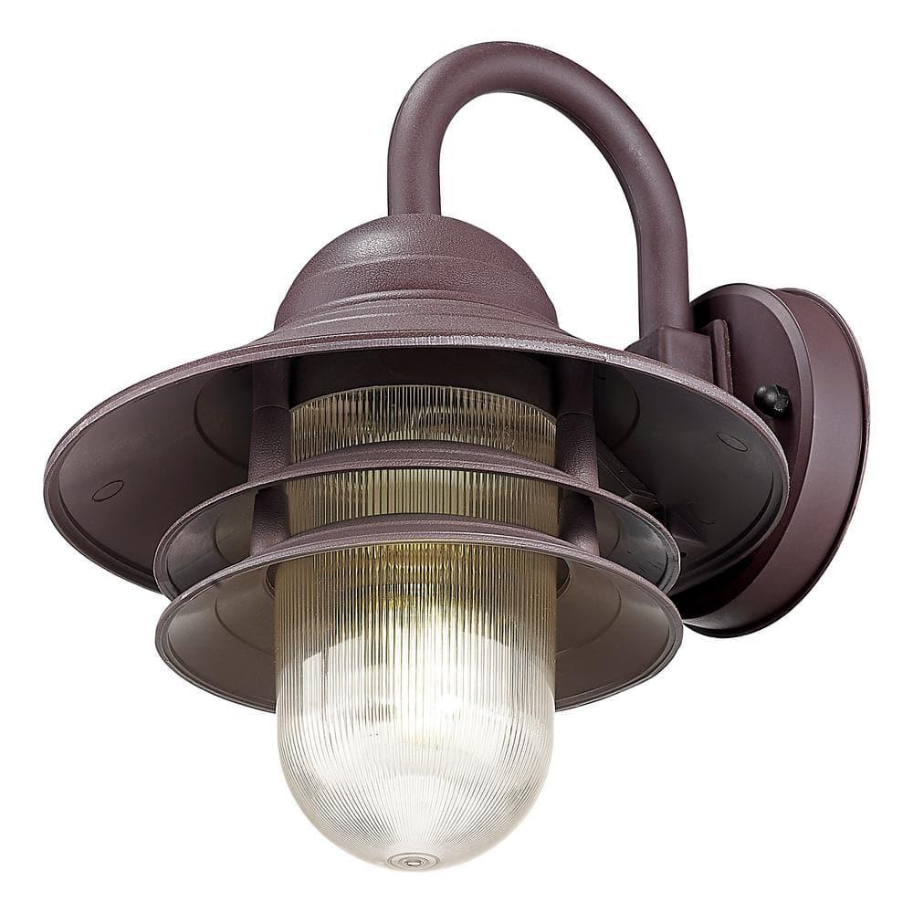 Acclaim 82ABZ Mariner Collection 1-Light Wall Mount Outdoor Light Fixture, Architectural Bronze