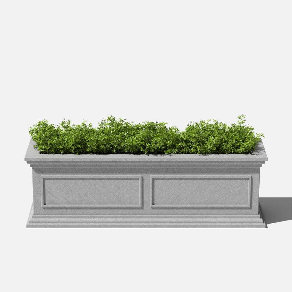 Veradek Brixton Window Box 36" Plastic Planter - Gray
