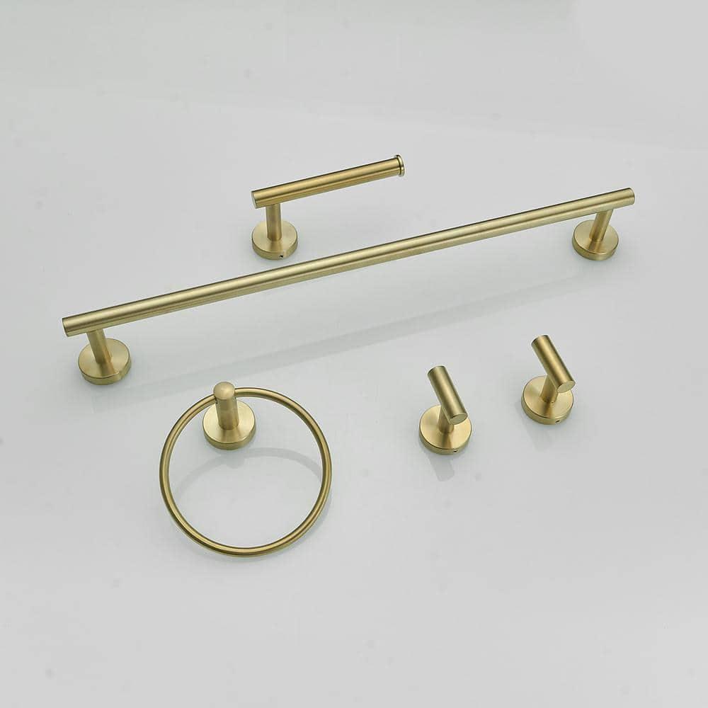 VIBRANTBATH A-91020-BG 5 - Piece Bathroom Hardware Set
