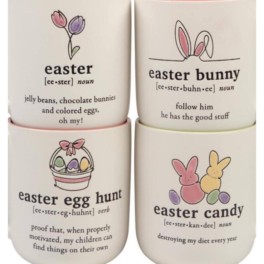 Certified International Easter Words Set of 4 Mugs (Set of 4)