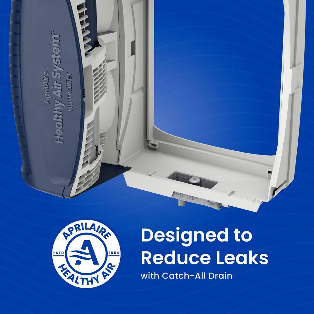 AprilAire 720M Whole-House Fan-Powered Evaporative Humidifier – 21 Gallons Per Day, Water Saving With Manual Control for up to 6,250 Sq. Ft., Part of the AprilAire Healthy Air System