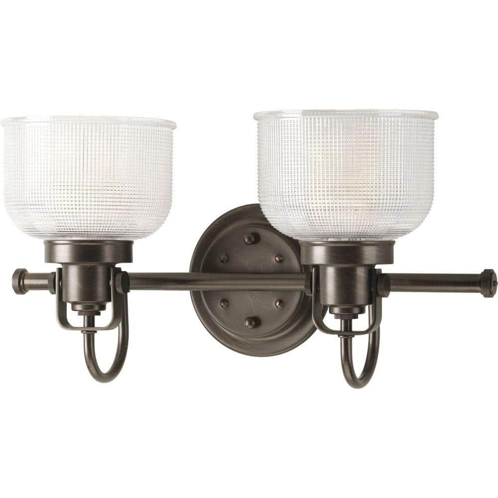 Rosser 2 Light Transparent Dimmable Vanity Light