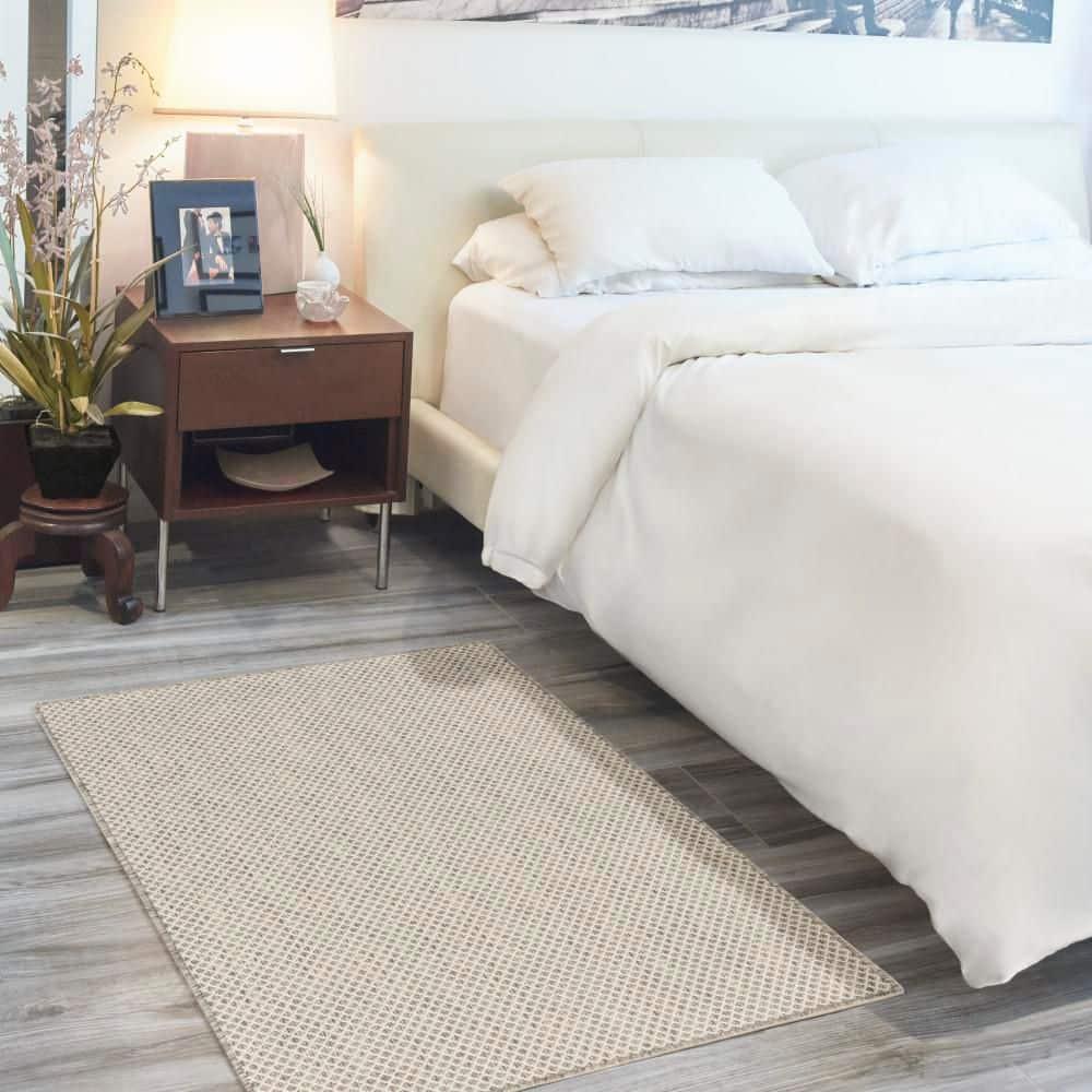 Nourison Courtyard COU01 Indoor/outdoor Area Rug - Ivory Silver 3' x 5'