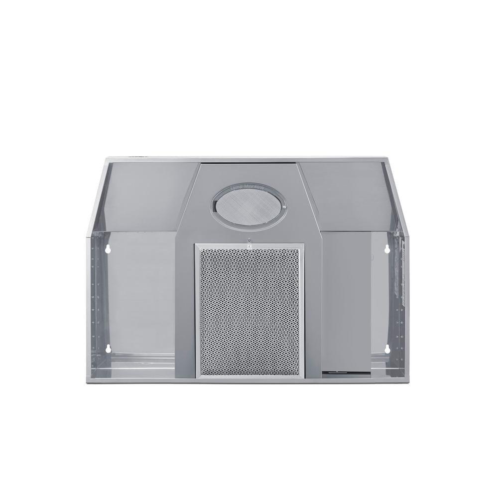 Summit Appliance 24" Stainless Steel 140 CFM Convertible Under Cabinet Range Hood with Charcoal Filter