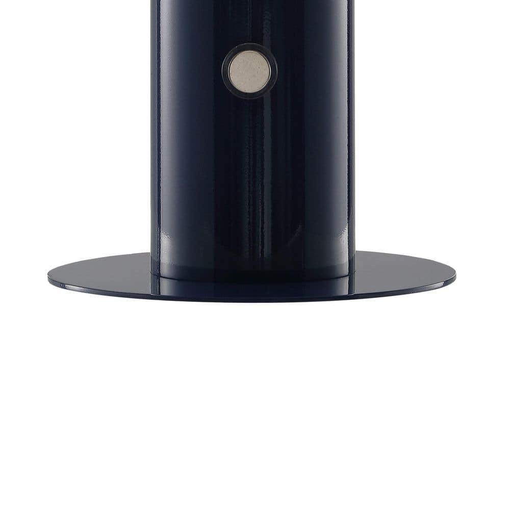 JONATHAN Y JYL7115E Boletus 10.75" Contemporary Bohemian Rechargeable/Cordless Iron Integrated Portable LED Mushroom Table Lamp, Modern, Coastal for living room, dinning room, bedroom, Navy