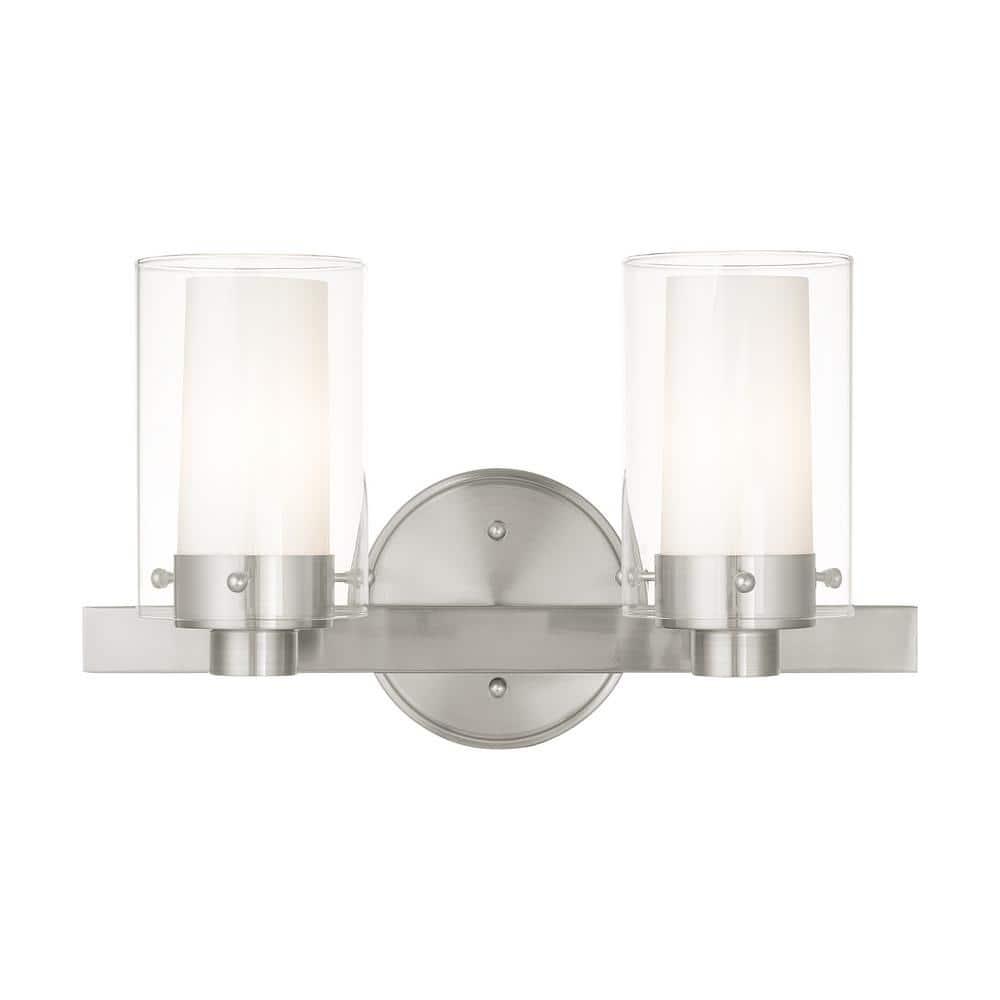 Livex Lighting Manhattan 2 - Light Vanity in  Brushed Nickel