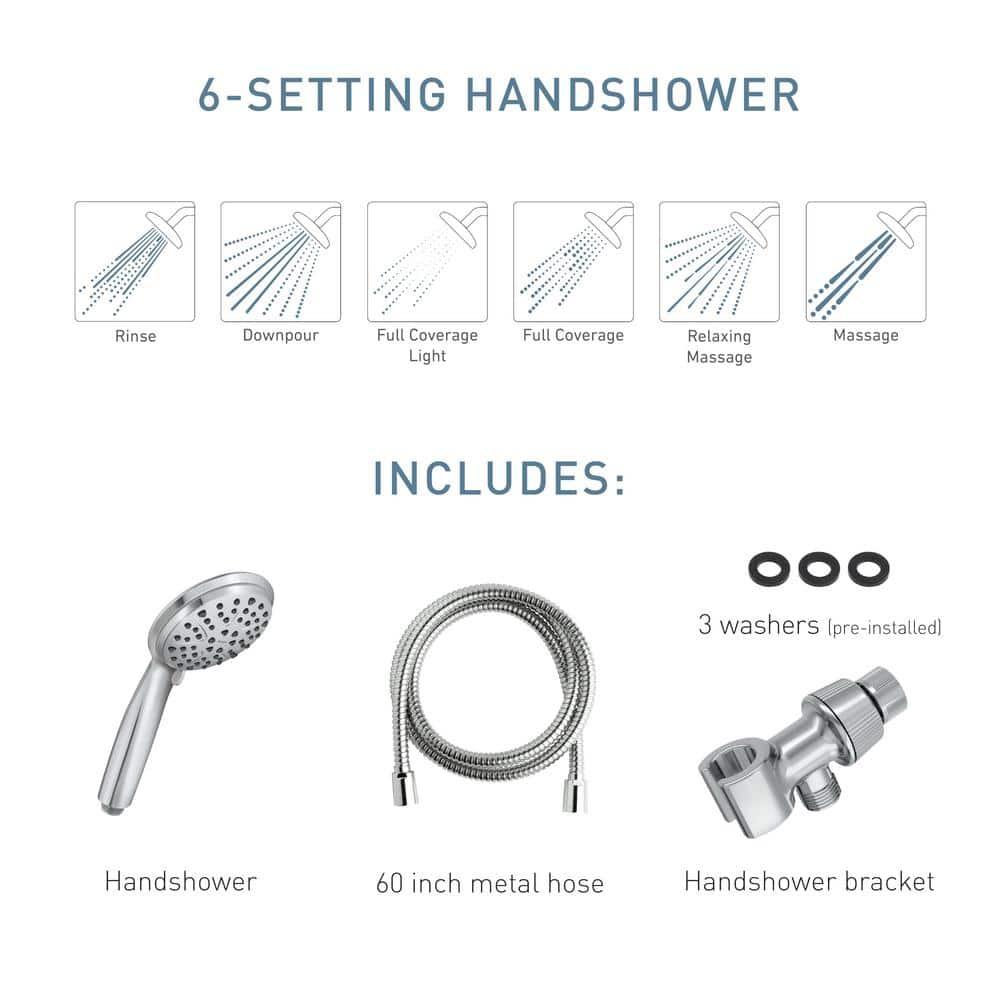 Attune 5-Function Handheld Shower Head