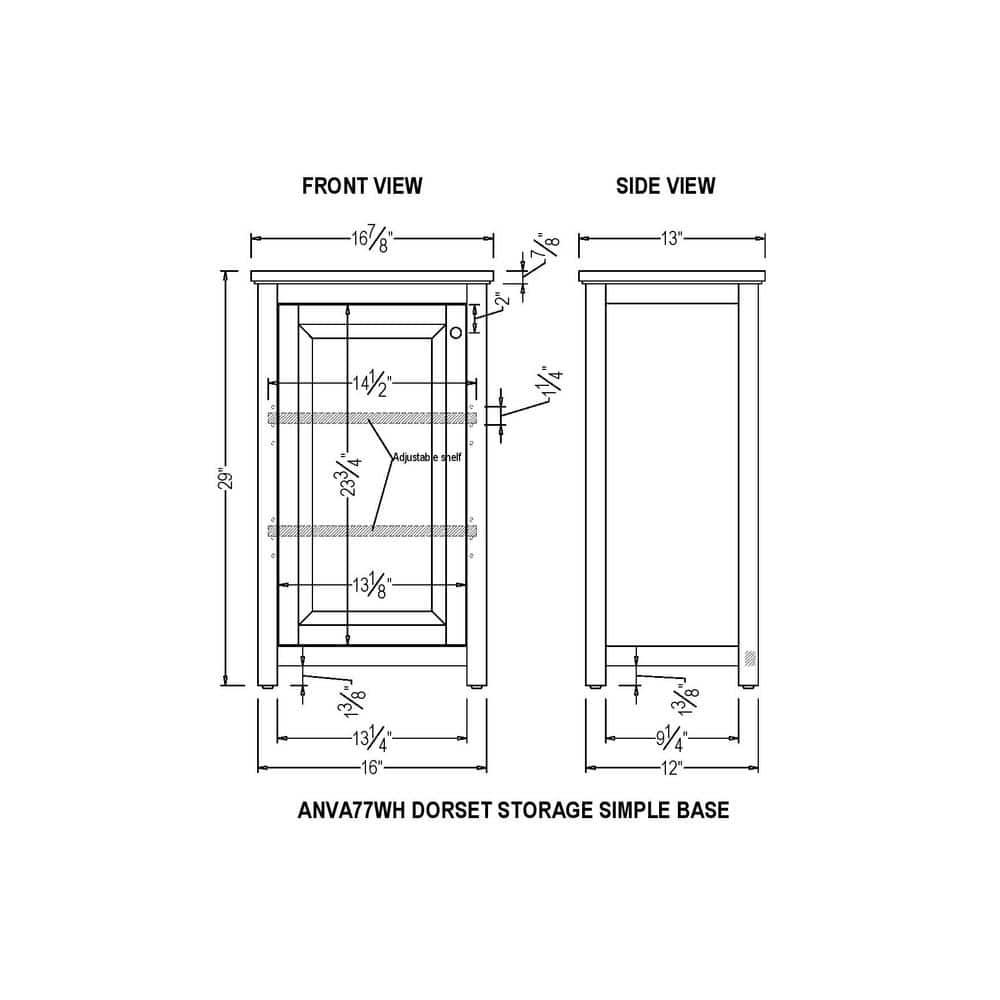 Dorset Bathroom Storage Tower with Open Upper Shelves and Lower Cabinet - Alaterre Furniture