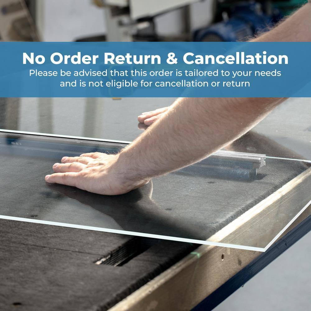 Fab Glass and Mirror Plastic PET Acrylic Plexiglass Sheet 12" x 12" with Protective Film, 1/4"(6mm) Thick Clear Panel for DIY Craft Projects, Picture Frame, Signs & Table Top (ACR6M12X12SQ)