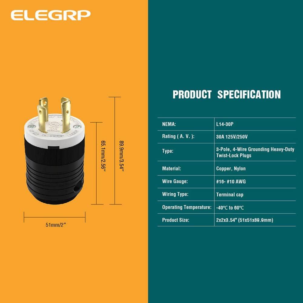 ELEGRP L1430P 30 Tamper Resistant Single Outlet