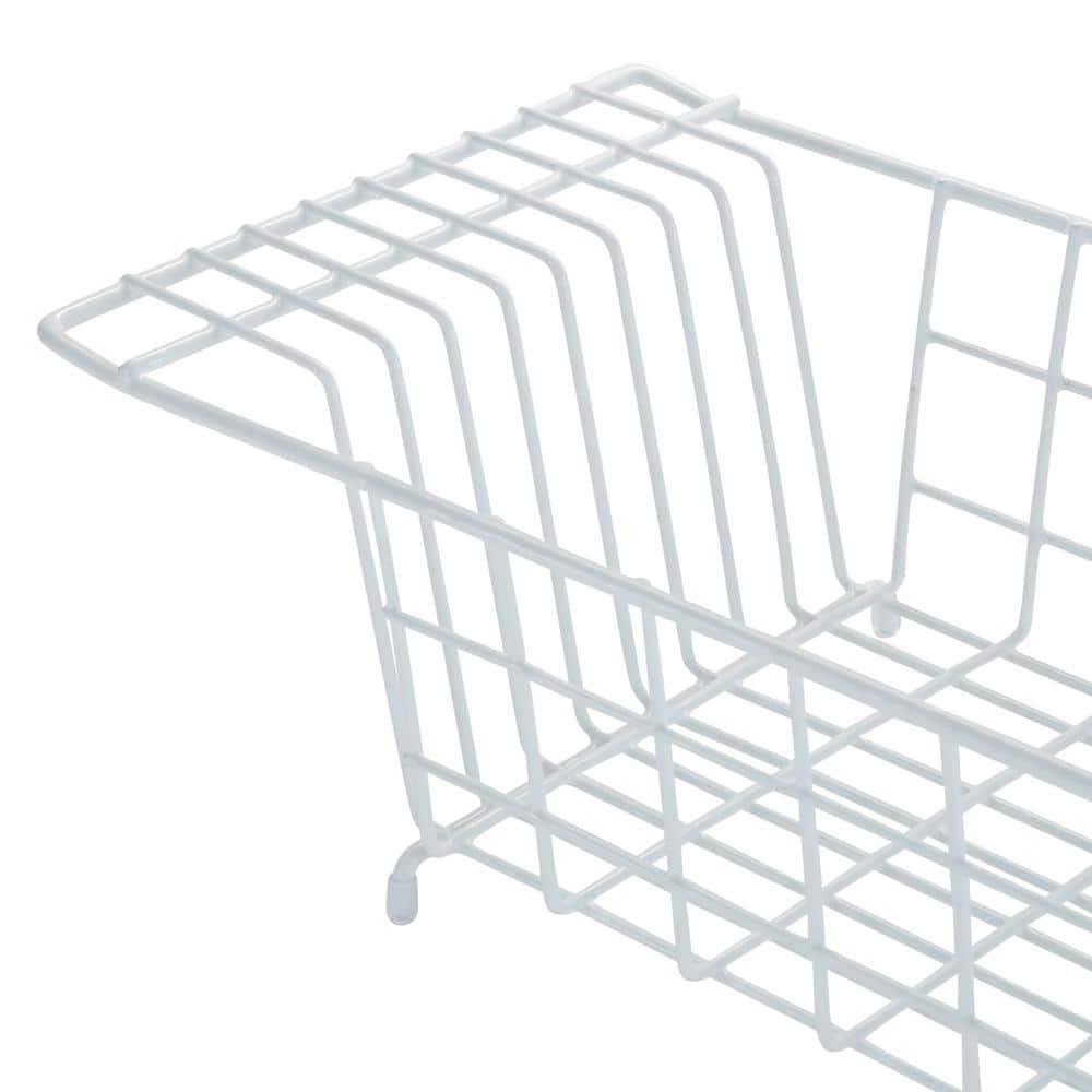 Over the Sink White Dish Rack