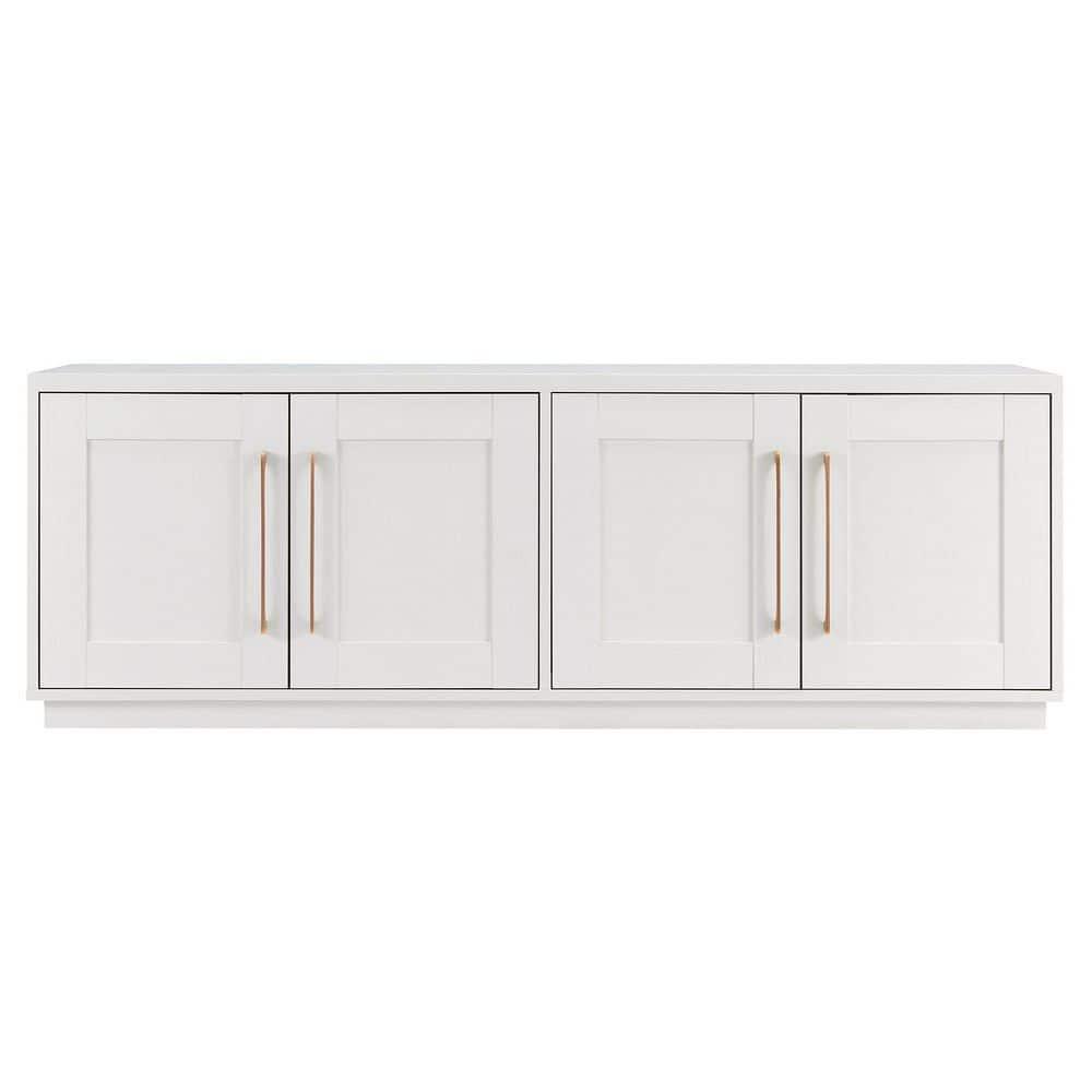 Evelyn&Zoe Tillman Rectangular TV Stand for TV's up to 75", White