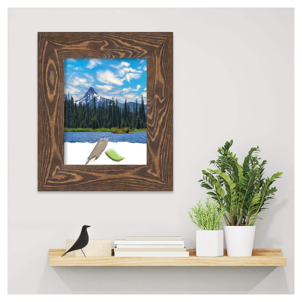 Amanti Art Bridge Brown Wood Picture Frame Opening Size 11x14 in.
