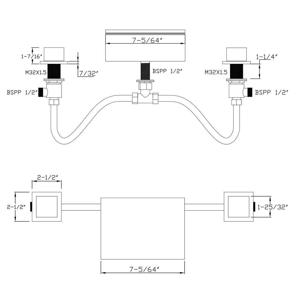 Bathroom Roman Tub Faucet with Waterfall Spout, 3 Hole Deck Mount Bath Tub Filler Brushed Gold
